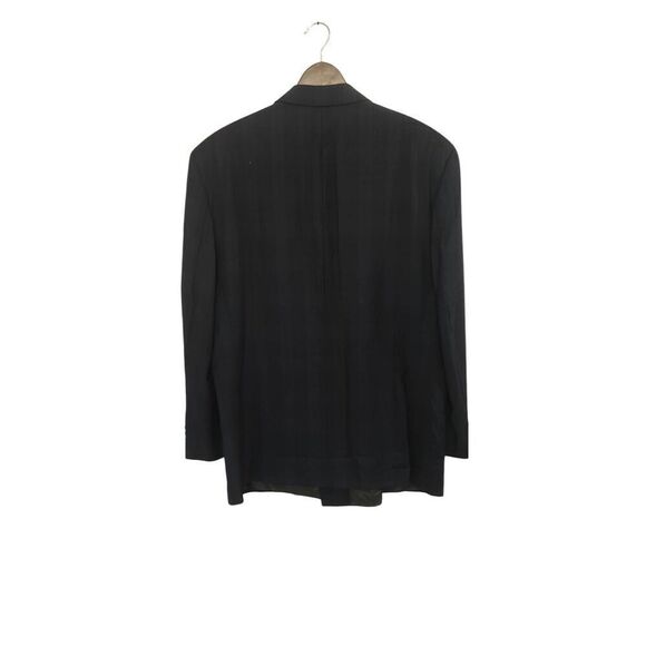 Desch Men's Italian Wool Double Breasted Tartan Plaid Sport Coat Size 44 Regular - Picture 12 of 13